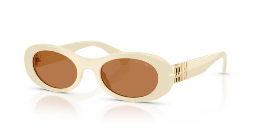 MIU MIU Oval Acetate Sunglasses
