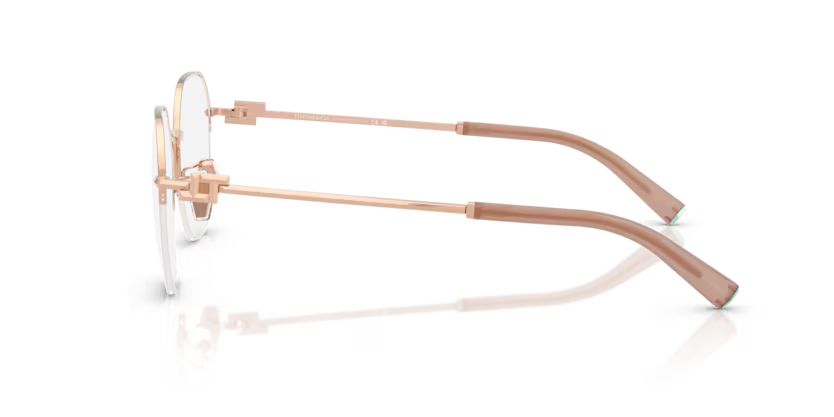 Tiffany & Co. Half Rim Metal Eyeglasses