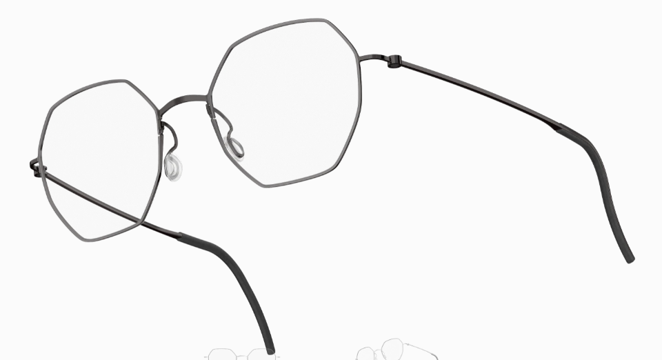 Lindberg Thintanium Hexagonal Eyeglasses