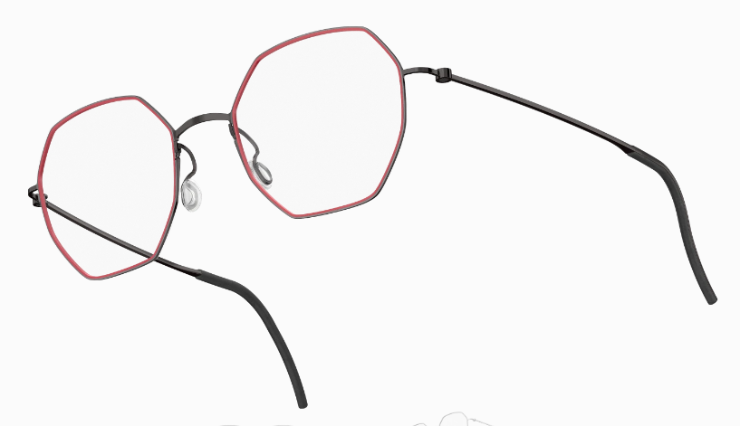 Lindberg Thintanium Hexagonal Eyeglasses