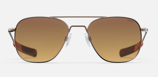 Randolph Aviator 22K Chocolate Gold Polarized Sunglasses