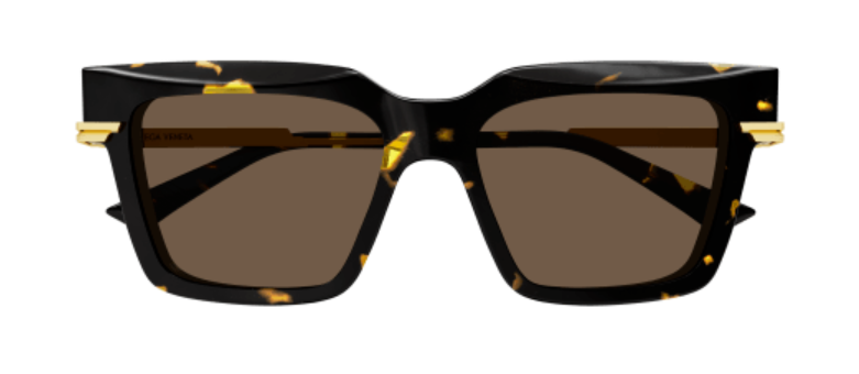 Bottega Veneta Trapezoidal Acetate Sunglasses