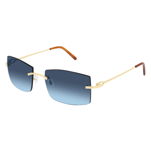Signature C de Cartier Rimless Metal Sunglasses