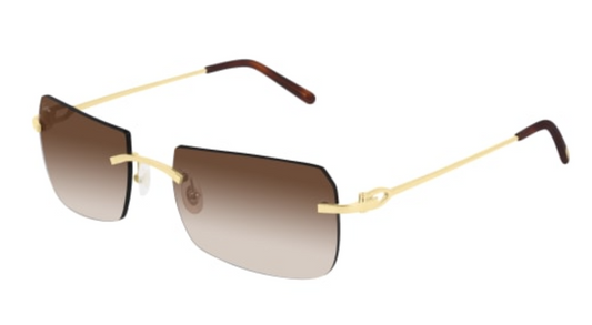 Signature C de Cartier Rimless Metal Sunglasses