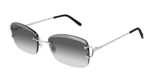 Signature C de Cartier Rimless Metal Sunglasses