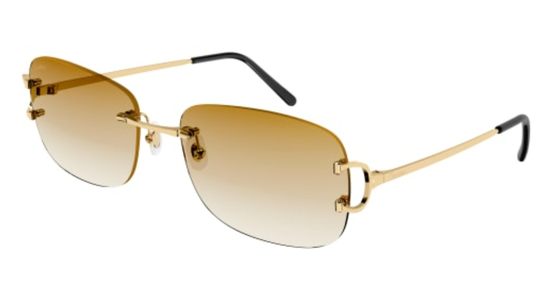 Signature C de Cartier Rimless Metal Sunglasses