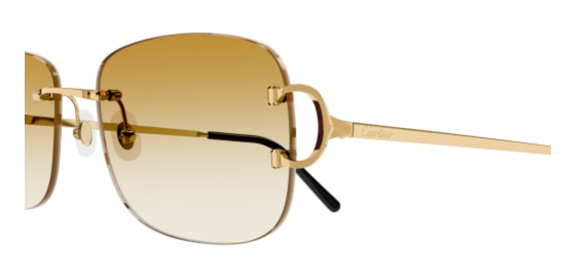 Signature C de Cartier Rimless Metal Sunglasses