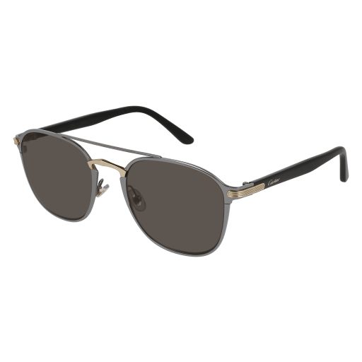 Santos de Cartier Aviator Metal Sunglasses