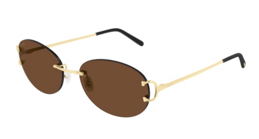 Signature C de Cartier Rimless Metal Sunglasses