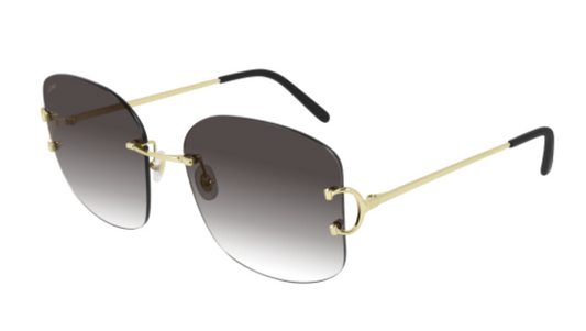 Signature C de Cartier Rimless Metal Sunglasses