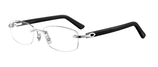 C Allongé de Cartier Motif Rectangular Acetate Eyeglasses