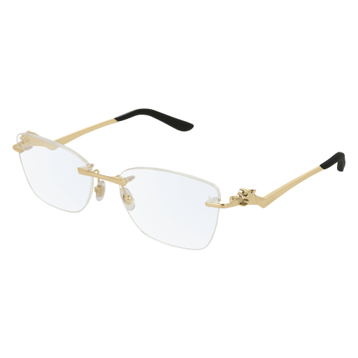 Panthère de Cartier Cat Eye Metal Eyeglasses