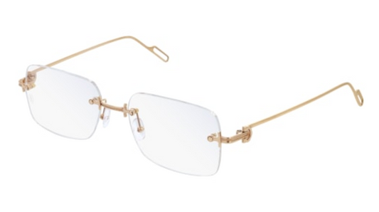 Precious de Cartier Rimless Solid Gold Eyeglasses