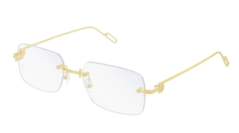 Precious de Cartier Rimless Solid Gold Eyeglasses