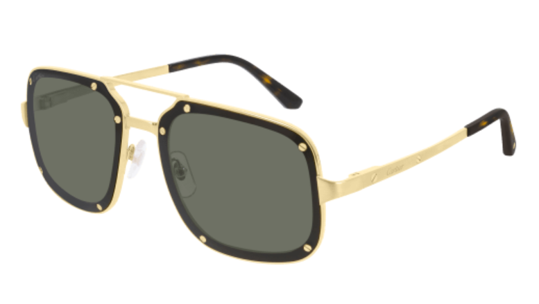 Santos de Cartier Aviator Titanium Sunglasses