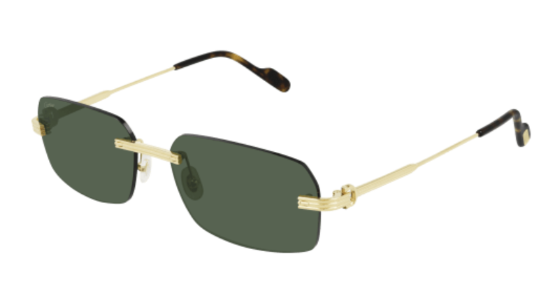Première de Cartier Rimless Metal Sunglasses
