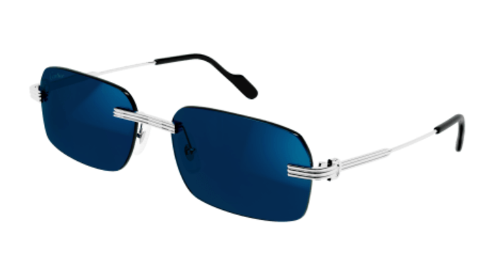 Première de Cartier Rimless Metal Sunglasses