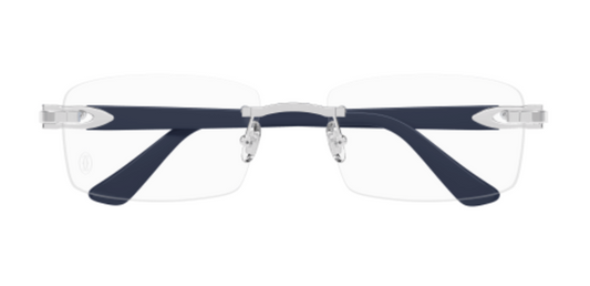 C Allongé de Cartier Motif Rimless Acetate Eyeglasses