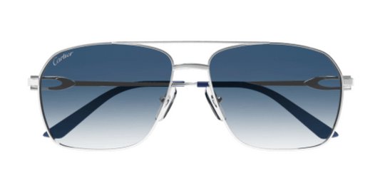 Première de Cartier Aviator Metal Sunglasses