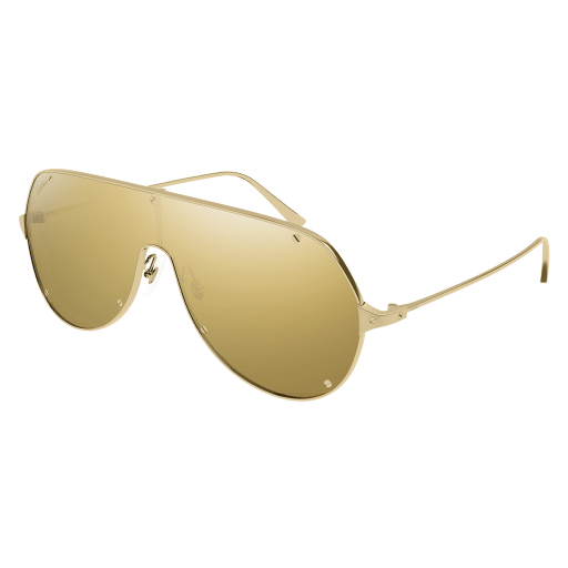 Santos de Cartier Aviator Metal Sunglasses