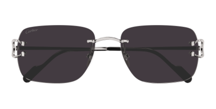 Signature C de Cartier Rimless Metal Sunglasses