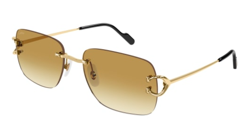Signature C de Cartier Rimless Metal Sunglasses