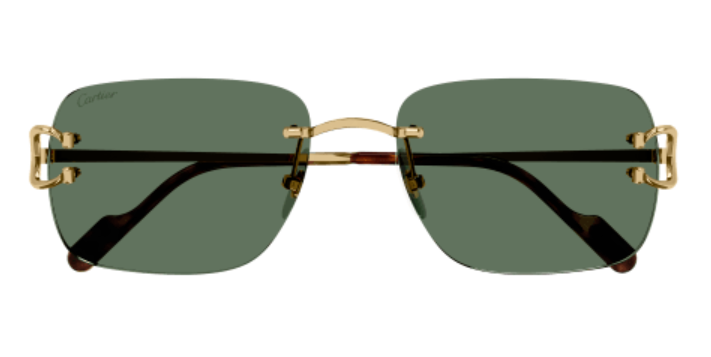 Signature C de Cartier Rimless Metal Sunglasses