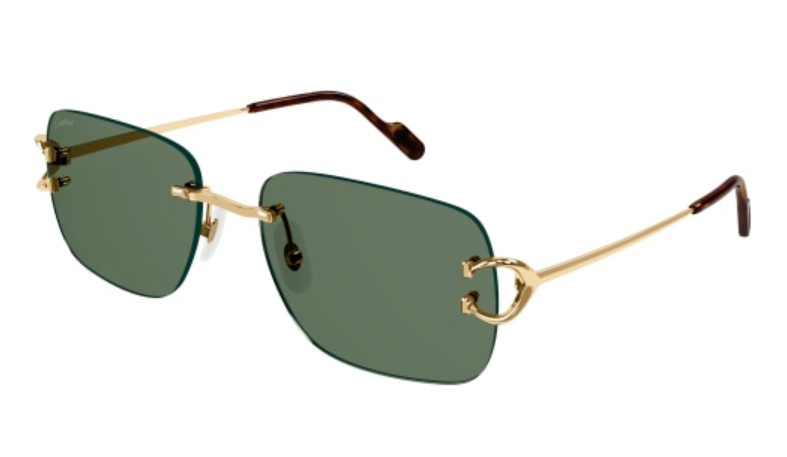 Signature C de Cartier Rimless Metal Sunglasses