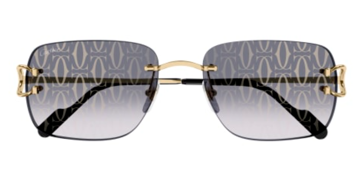 Signature C de Cartier Rimless Metal Sunglasses