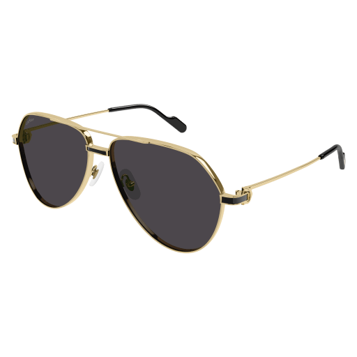 Première de Cartier Aviator Metal Sunglasses