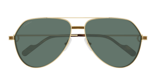 Première de Cartier Aviator Metal Sunglasses
