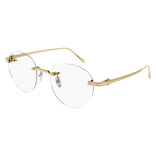 Pasha de Cartier Round Rimless Titanium Eyeglasses