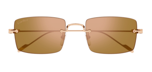Precious de Cartier Solid Gold Rimless Sunglasses