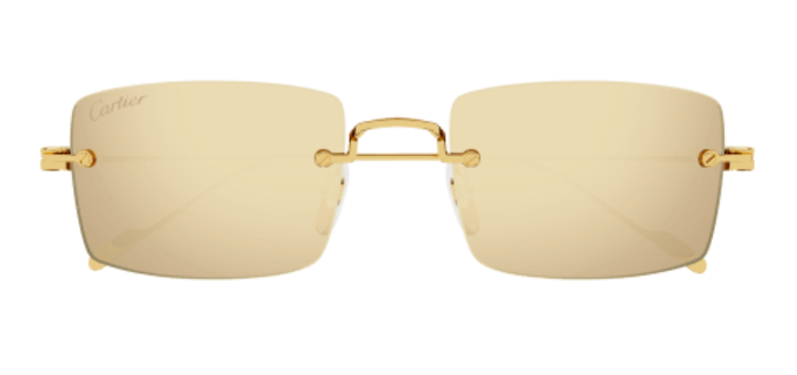 Precious de Cartier Solid Gold Rimless Sunglasses