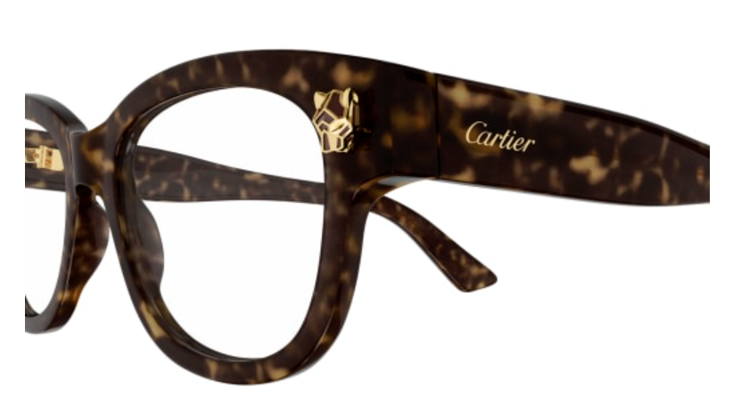 Panthère de Cartier Square Acetate Eyeglasses