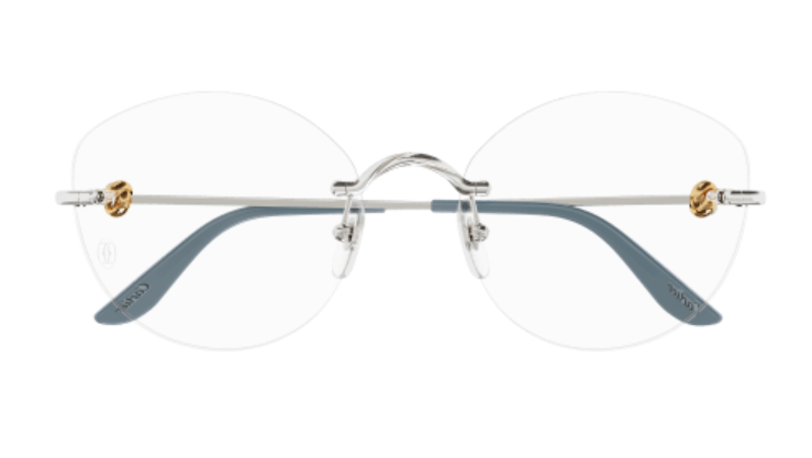 Trinity de Cartier Rimless Metal Eyeglasses