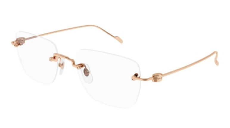 Precious de Cartier Rimless Solid Gold Eyeglasses