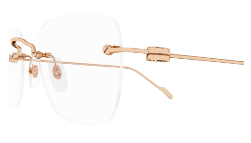 Precious de Cartier Rimless Solid Gold Eyeglasses