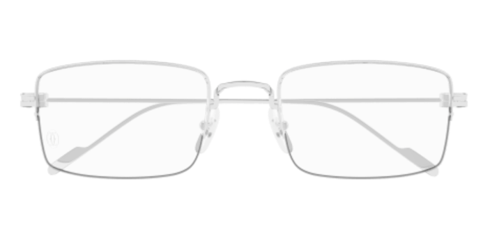 Precious de Cartier Rectangular Solid Gold Eyeglasses