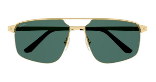 Santos de Cartier Aviator Metal Sunglasses