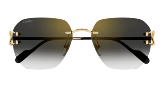Signature C de Cartier Rimless Metal Sunglasses