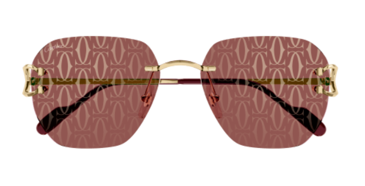 Signature C de Cartier Rimless Metal Sunglasses