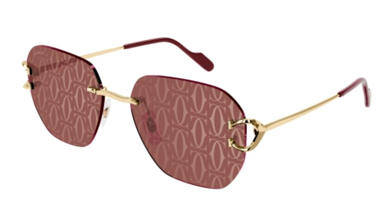 Signature C de Cartier Rimless Metal Sunglasses