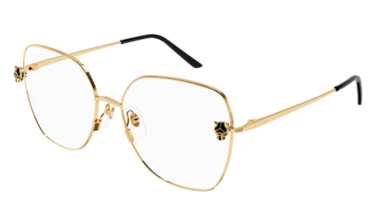 Panthère de Cartier Butterfly Metal Eyeglasses