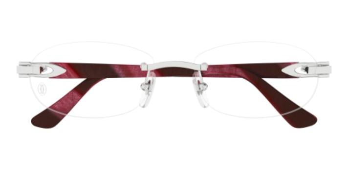 C Allongé de Cartier Motif Oval Acetate Eyeglasses