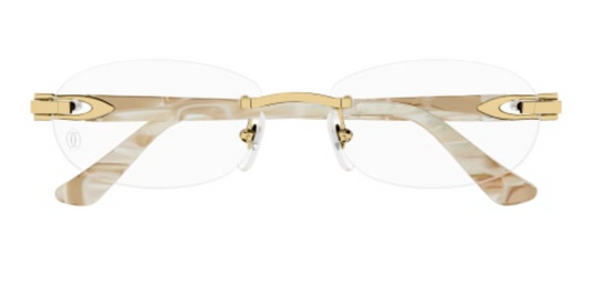 C Allongé de Cartier Motif Oval Acetate Eyeglasses
