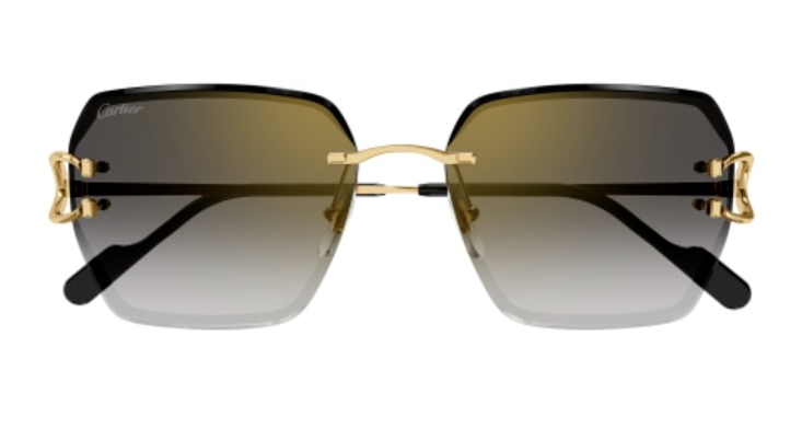 Signature C de Cartier Rimless Metal Sunglasses