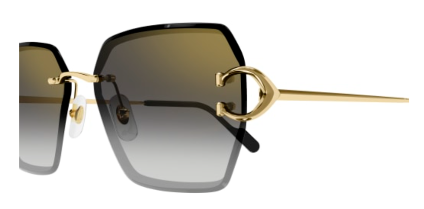 Signature C de Cartier Rimless Metal Sunglasses