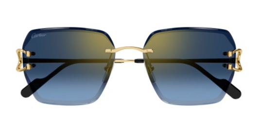Signature C de Cartier Rimless Metal Sunglasses