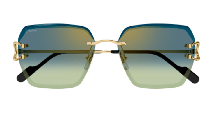 Signature C de Cartier Rimless Metal Sunglasses